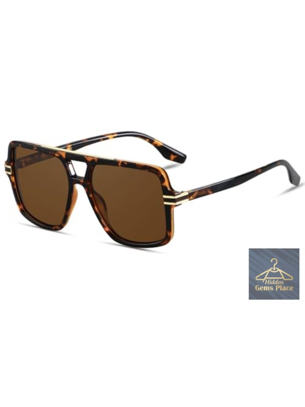 Oversized Extra Large Square Polarized Sunglasses UV400 Women